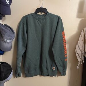 Carhartt Men's Forest Green Crewneck Sweater